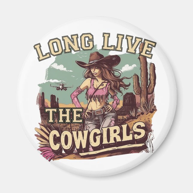 Imã Long live the cowgirl (Frente)