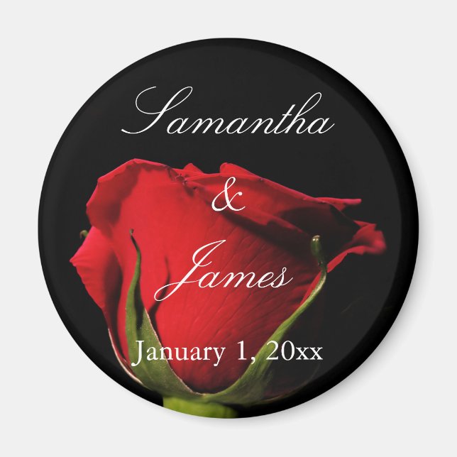 Imã Long Stemmed Red Rose Personal (Frente)