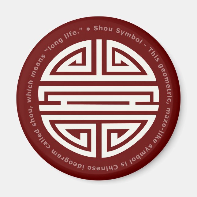 Imã Longevidade | Incrível caráter chinês (Frente)