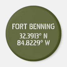 Longitude Fort Benning Latitude