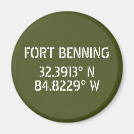 Imã Longitude Fort Benning Latitude