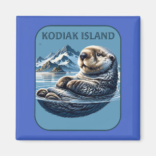 Imã Lontra de Ilha Kodiak Alasca