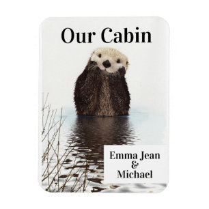 Ímã Lontra de mar bonito personalizada da porta do