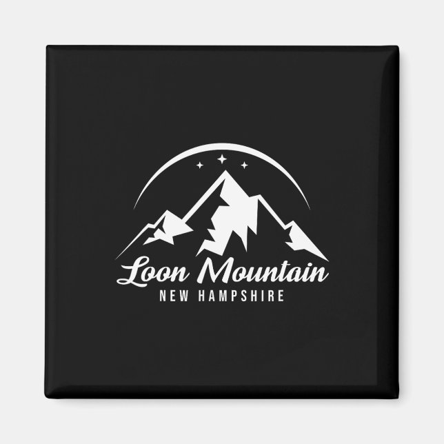 Imã Loon Mountain New Hampshire Ski Resort Skiing Snow (Frente)