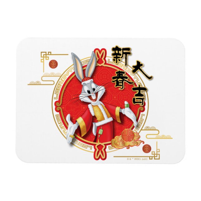 Ímã LOONEY TUNES™ | BUGS BUNNY™ Sorte na Primavera (Horizontal)