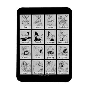 Ímã LOONEY TUNES™ Character Emotion Chart