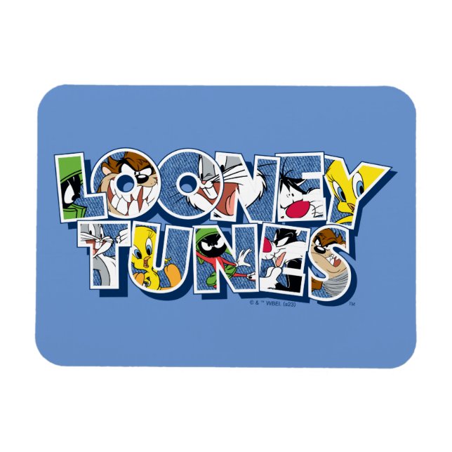 Ímã LOONEY TUNES™ Characters in Letting (Horizontal)
