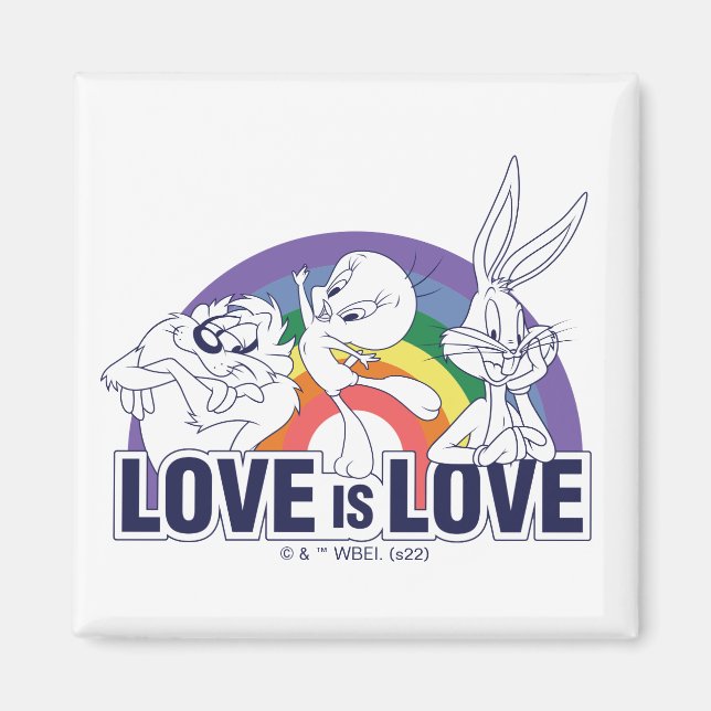 Imã LOONEY TUNES™ - O Amor é Amor (Frente)