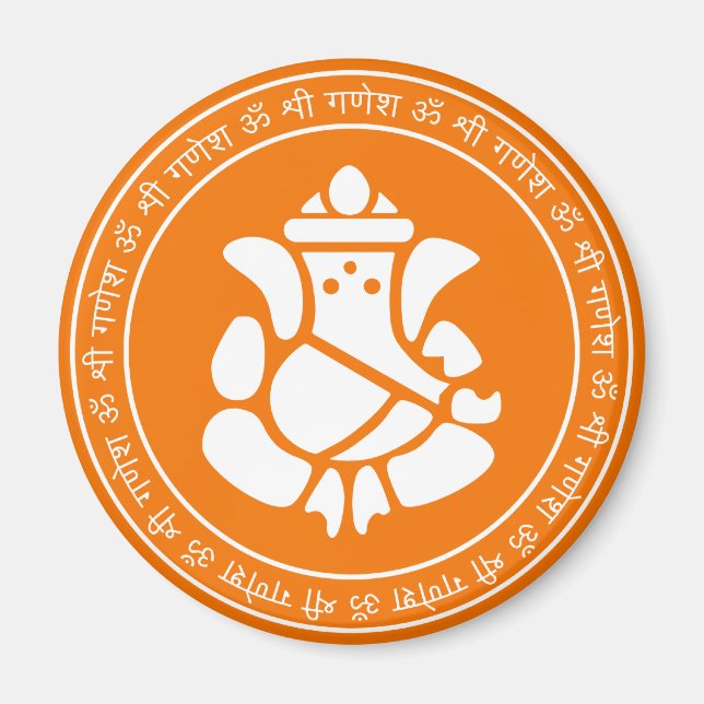 Imã Lord Ganesha - Sinal Magnets (Frente)