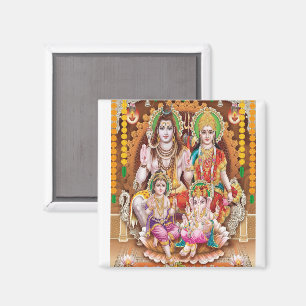Imã Lord Shiva Family Magnet