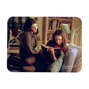 Ímã Lorelai e Rory Sentados no Quarto