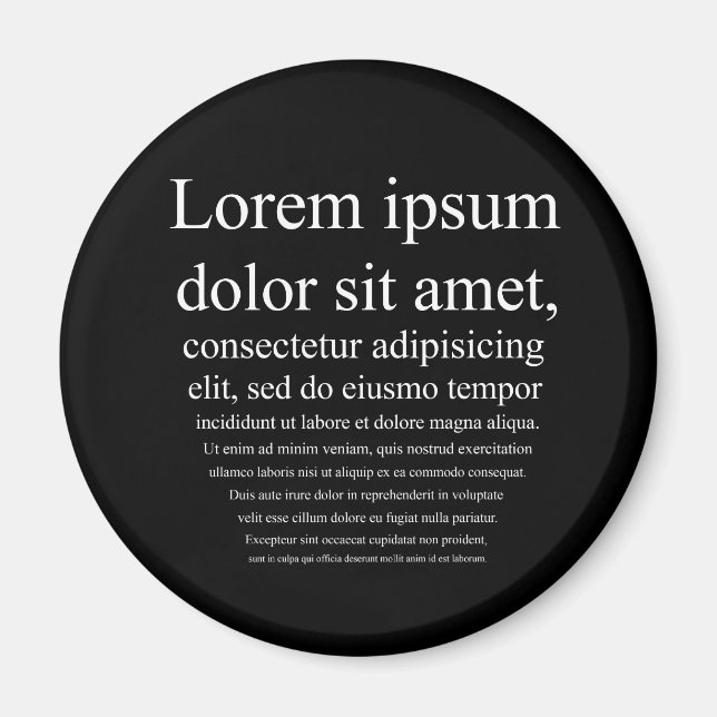 Imã Lorem Ipsum (Frente)