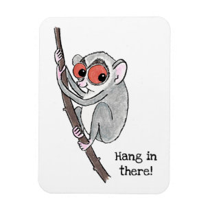 Ímã Loris 'esperar lá' imã de geladeira