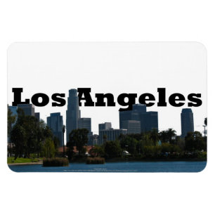 Ímã Los Angeles Califórnia com a Los Angeles no céu