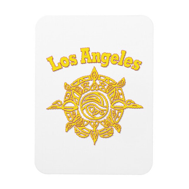 Ímã Los Angeles Motif 1 Flex Magnet (Vertical)