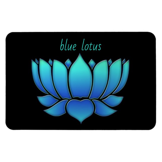 Ímã lótus azul - (Horizontal)