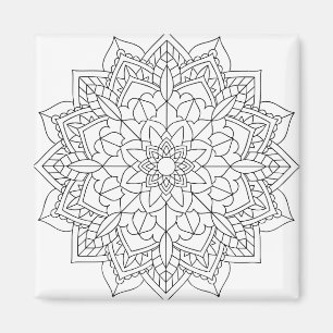 Imã Lotus Flower Mandala