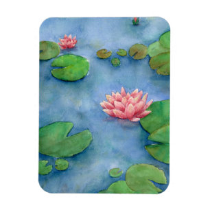 Ímã Lotus flower watercolor