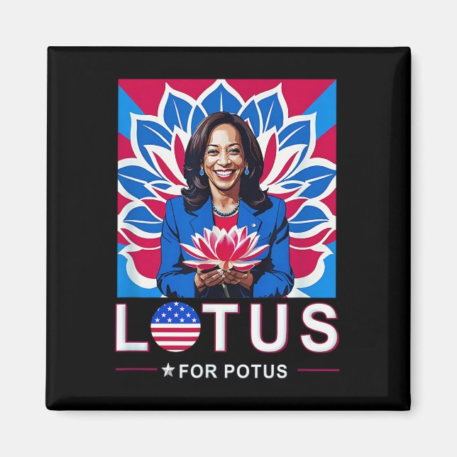 Imã Lotus For Potus USA Election Kamala Harris 2024 (Frente)