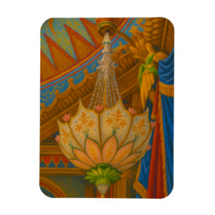 Ímã Lotus Light - Royal Pavilion Chandelier Impressão