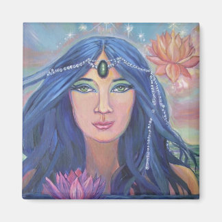 Imã Lotus Mermaid Magnet - Por Susan Rodio Art