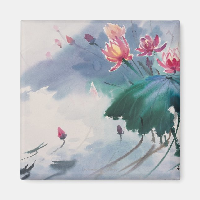 Imã Lotus no Pond (Frente)