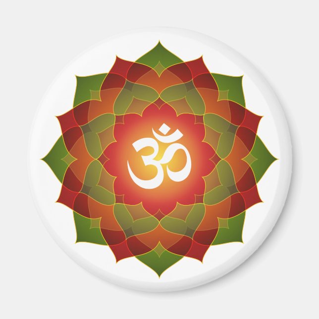 Imã Lotus Om Design (Frente)