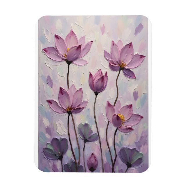 Ímã Lótus – Pintura a Óleo (Vertical)
