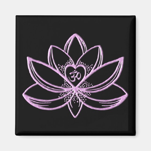 Imã Lótus Rosa  (Frente)