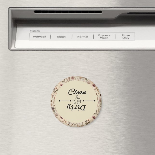 Imã Louça de Flor Pressionada de Herbário Antigo para  (In Situ (Dishwasher))