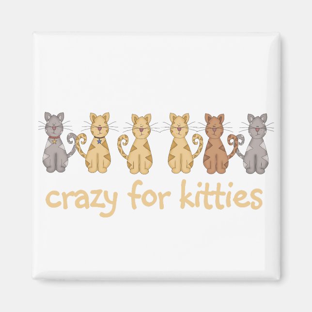 Imã Louco para o camiseta e os presentes dos gatinhos (Frente)
