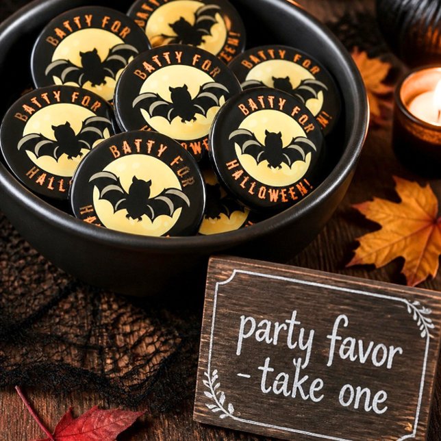 Imã Louco pelo Halloween! Ímã de Favor de Festa (Criador carregado)