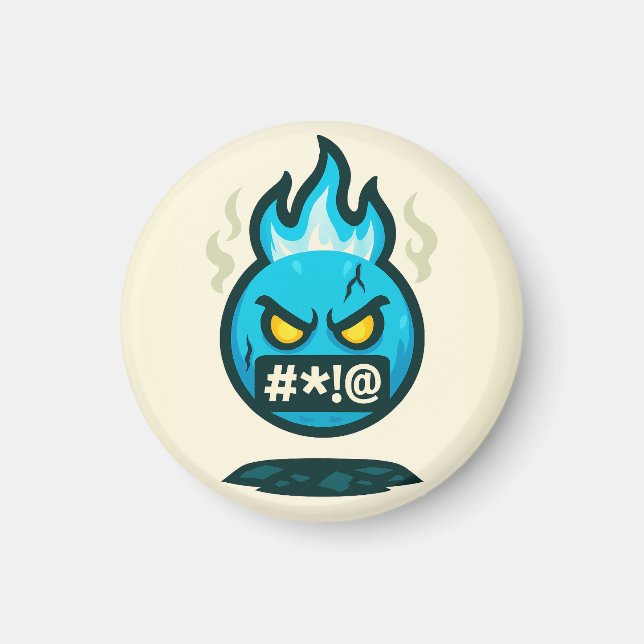 Imã Loucura de Emoji (Frente)