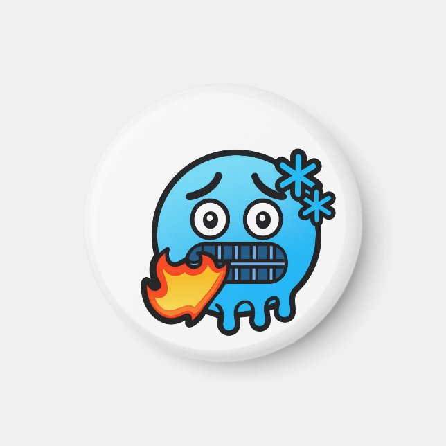Imã Loucura de Emoji (Frente)