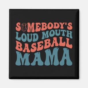 Imã Loudmouth Baseball Mama