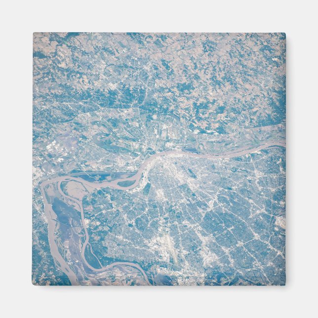 Imã Louis, Missouri Ao Longo Do Rio Mississippi. (Frente)