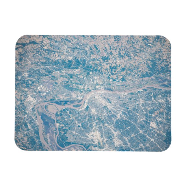 Ímã Louis, Missouri Ao Longo Do Rio Mississippi. (Horizontal)