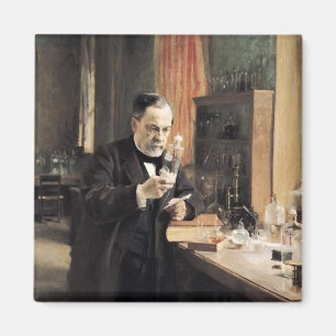 Imã Louis Pasteur em seu laboratório, 1885