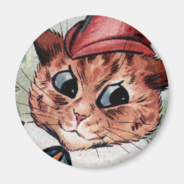 Imã Louis Wain cat Magnet (Frente)