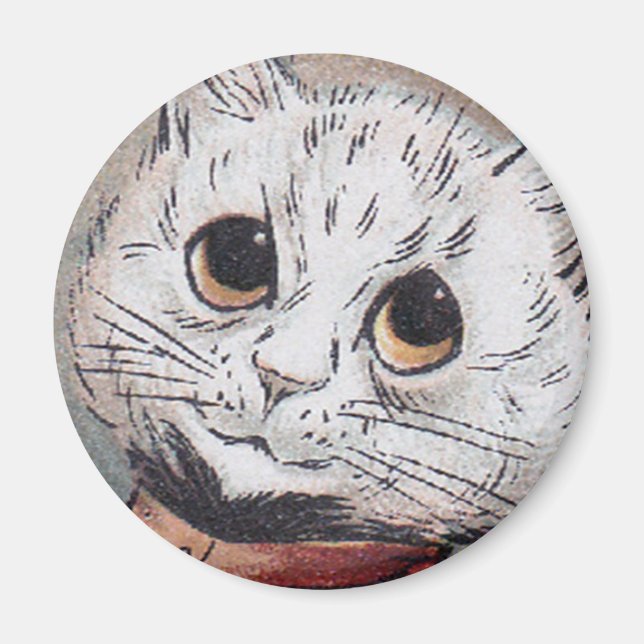 Imã Louis Wain cat Magnet (Frente)