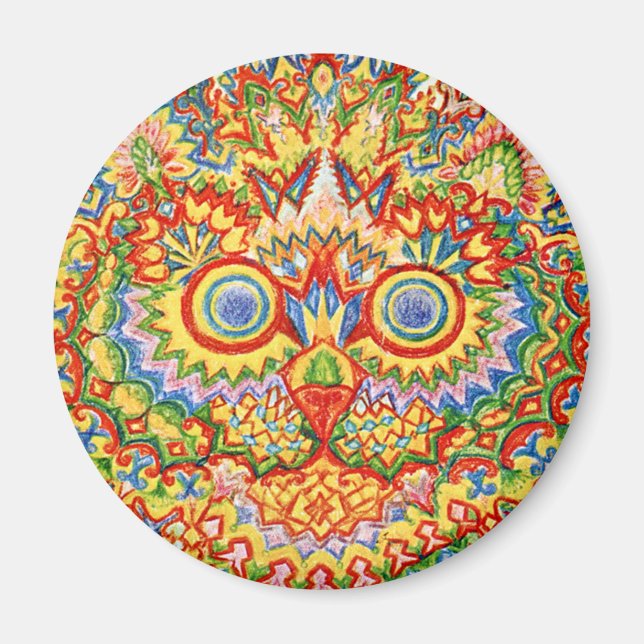 Imã Louis Wain cat Magnet (Frente)