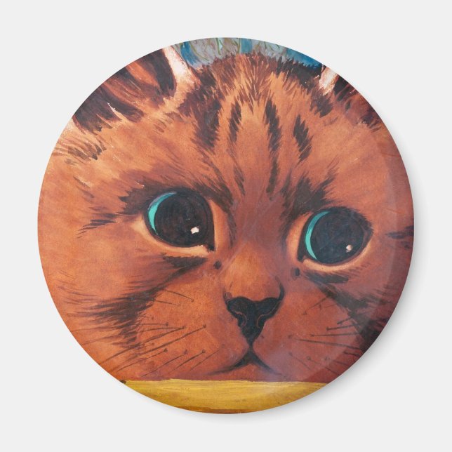 Imã Louis Wain cat Magnet (Frente)