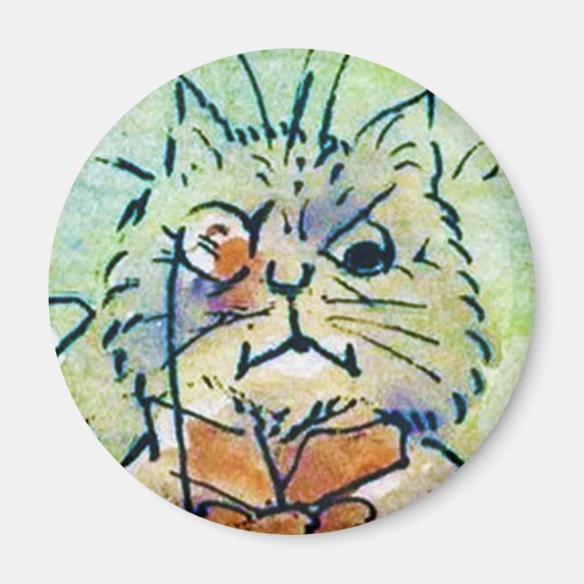 Imã Louis Wain cat Magnet (Frente)