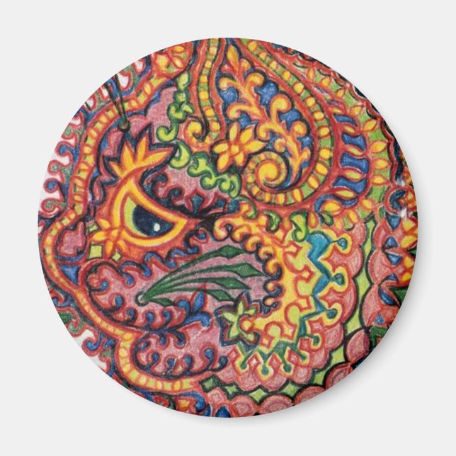 Imã Louis Wain cat Magnet (Frente)