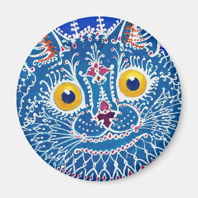 Imã Louis Wain cat Magnet (Frente)