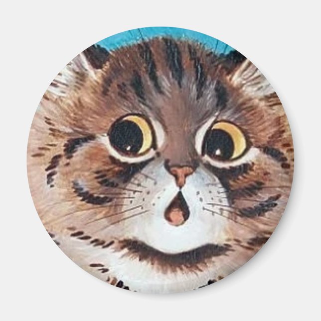 Imã Louis Wain cat Magnet (Frente)