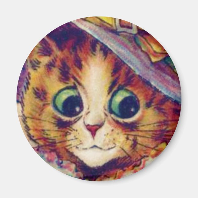 Imã Louis Wain cat Magnet (Frente)