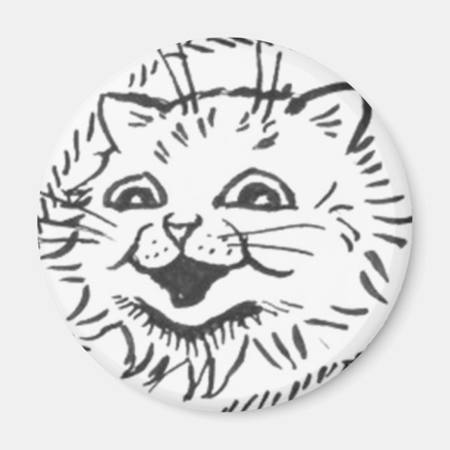 Imã Louis Wain cat Magnet (Frente)