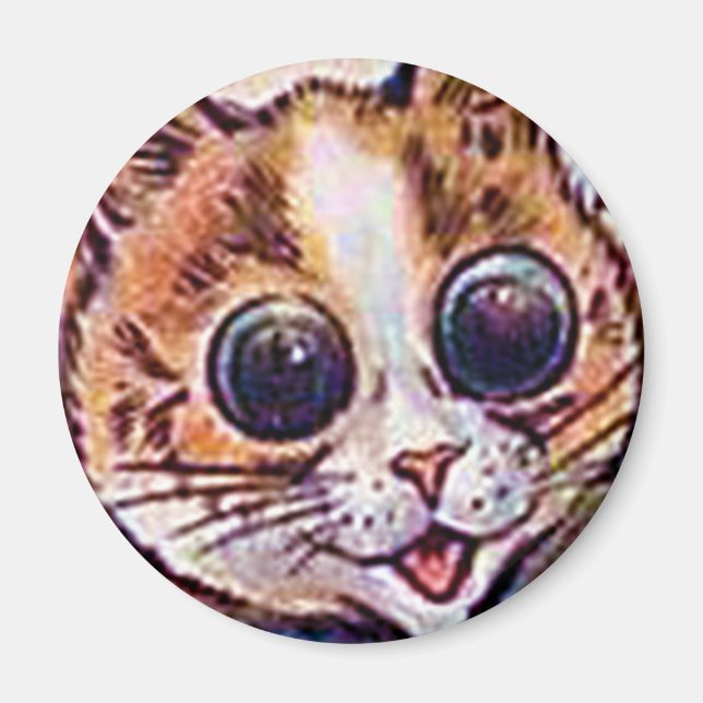 Imã Louis Wain cat Magnet (Frente)