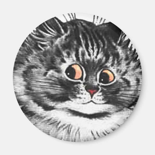 Imã Louis Wain cat Magnet (Frente)